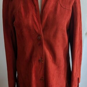 Vintage 60s Women's Rust Suede Jacket